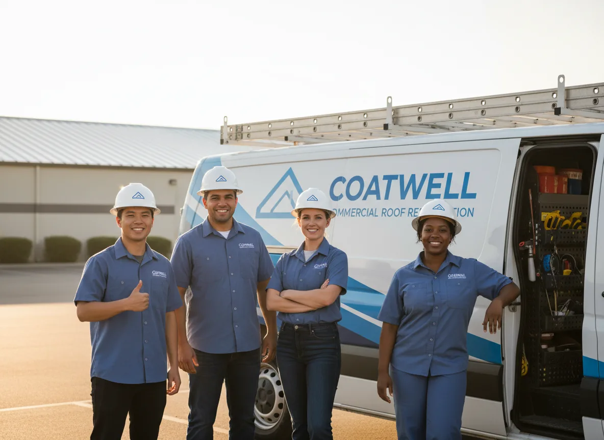 Commercial roof coating company in Keyesport, IL
